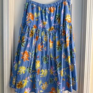 Tanya Taylor 'Lara' skirt in periwinkle floral